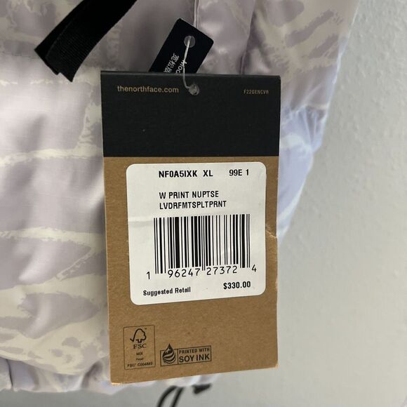 The North Face Women Sz XL 1996 Retro Nuptse 700-Down Hooded Jacket Lavender $33 - Picture 9 of 15